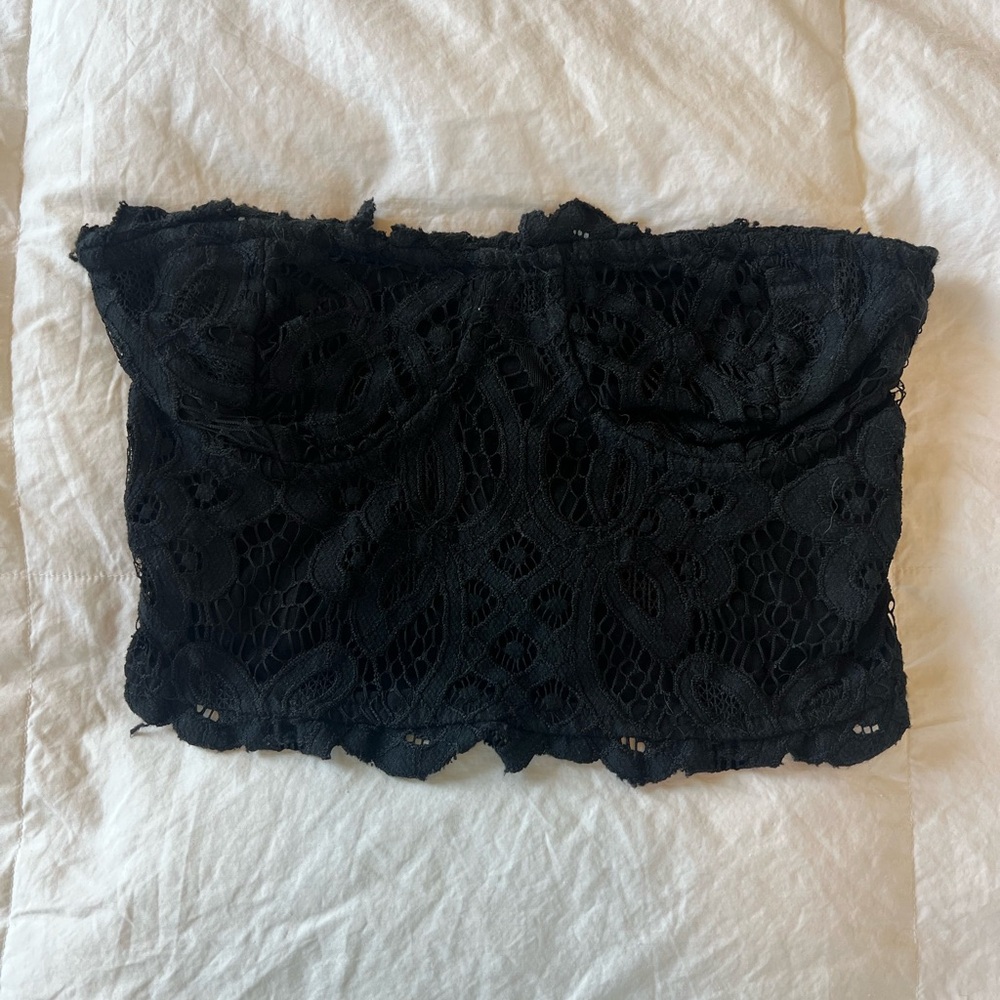 Free People Black Crop XS